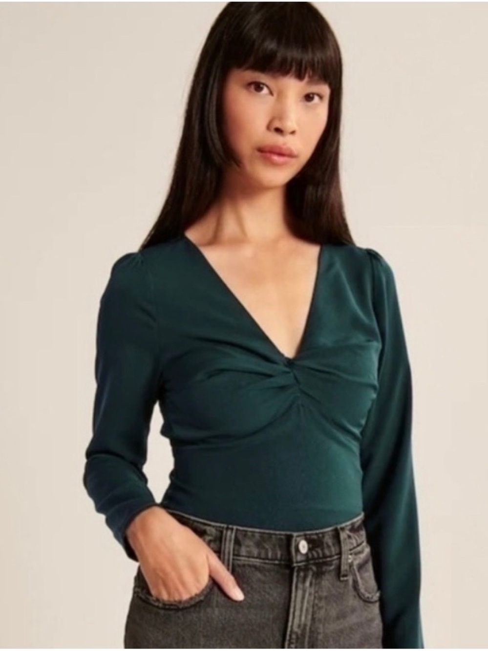 Abercrombie & Fitch Emerald Blouse Size Small